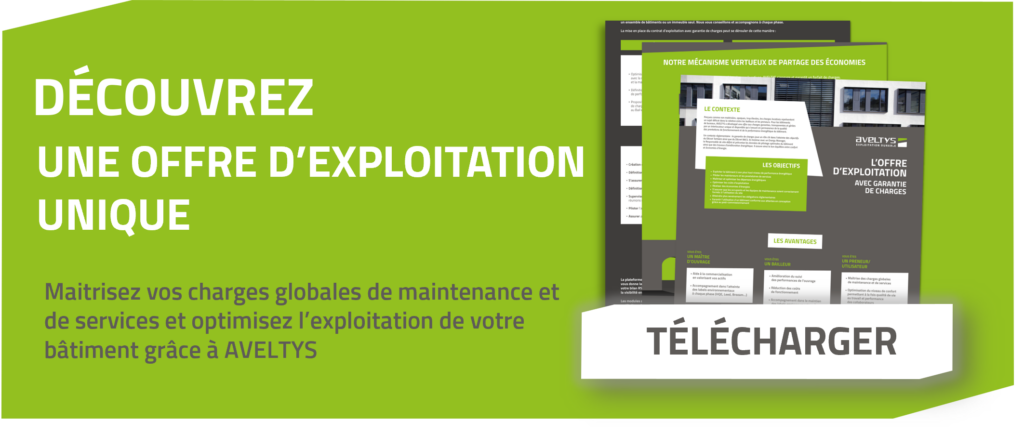 Bannière présentant une offre d’exploitation unique avec documents explicatifs et bouton Télécharger