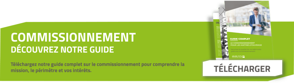 Visuel mobile du guide complet sur le commissionnement avec bouton de téléchargement