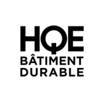 Logo HQE Bâtiment Durable en noir sur fond blanc